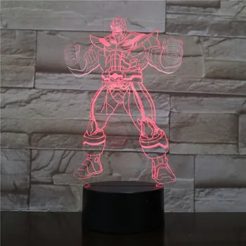 

Cartoon 3D Novelty Light LED Lights Marvel Legends Lamp Thanos Table Lamp Kids Gifts Led Light Party Decoration Night Light