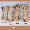 10M Natural Jute Rope Twine Rope Hemp Twisted Cord Macrame String DIY Craft Handmade Decoration Pet Scratching 4mm-12mm ► Photo 2/6