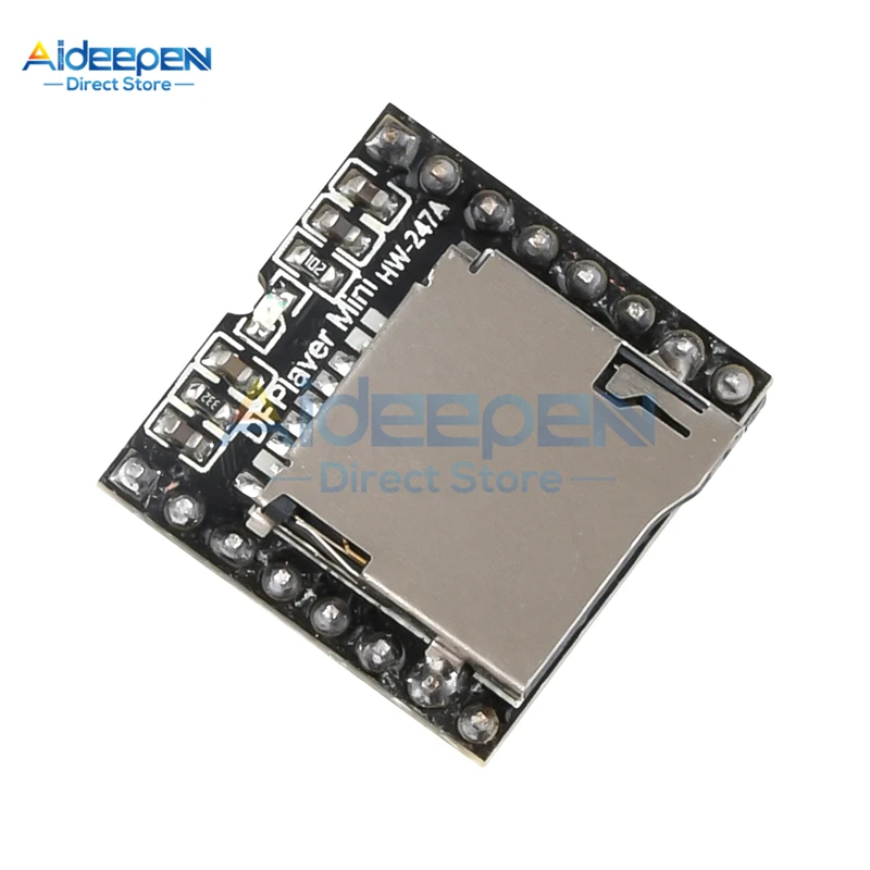 DFPlayer Mini TF MP3 Player Module for Micro SD Card U Disk IO/Serial ...
