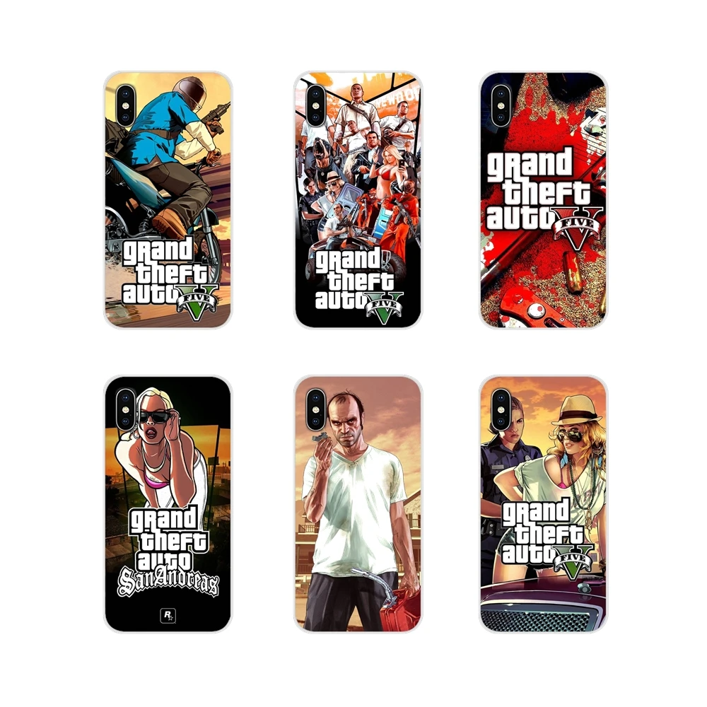 Чехлы из ТПУ для Huawei Y5 Y6 Y7 Y9 Prime Pro GR3 GR5 2017 2018 2019 Y3II Y5II Y6II GTA San принтер Grand Theft Auto 5 V |