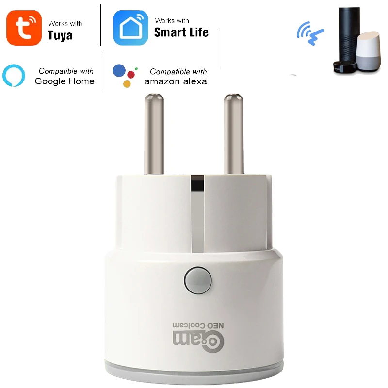 Smart Switch Smart Socket Wifi Switch Smart Plug Socket Smart Wifi Switch Wireless Switch NEO Coolcam Smart Plug Wifi Tuya Support Alexa Google Home Remote Control Switch Mini Socket Outlet Timing Function