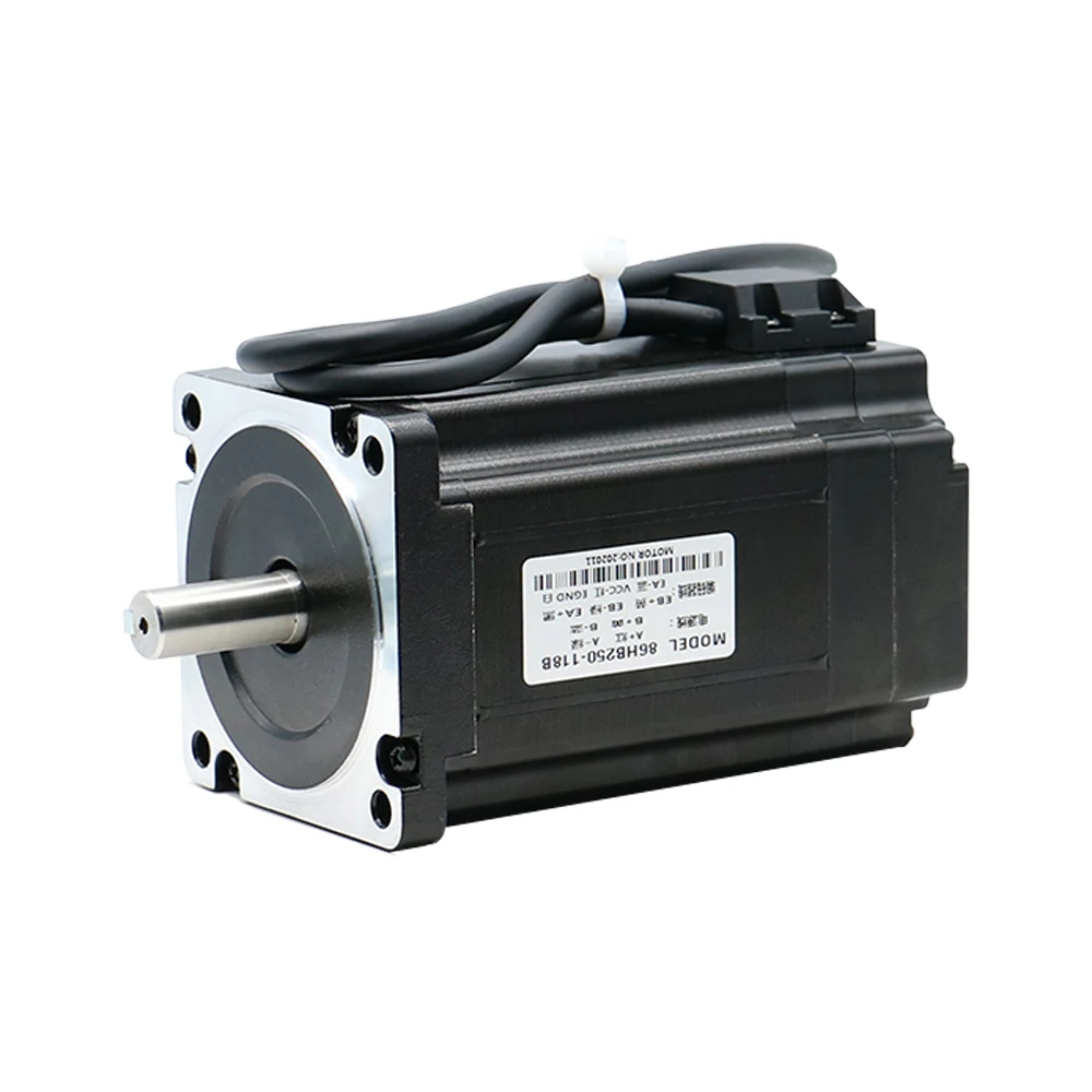 Nema 34 86HB250-118B Closed-loop step servo motor 86mm 8.5N.m Hybird close loop 2-phase stepper driver SW6 HBS86H / SW8 HBS860H stepper motor servo motor