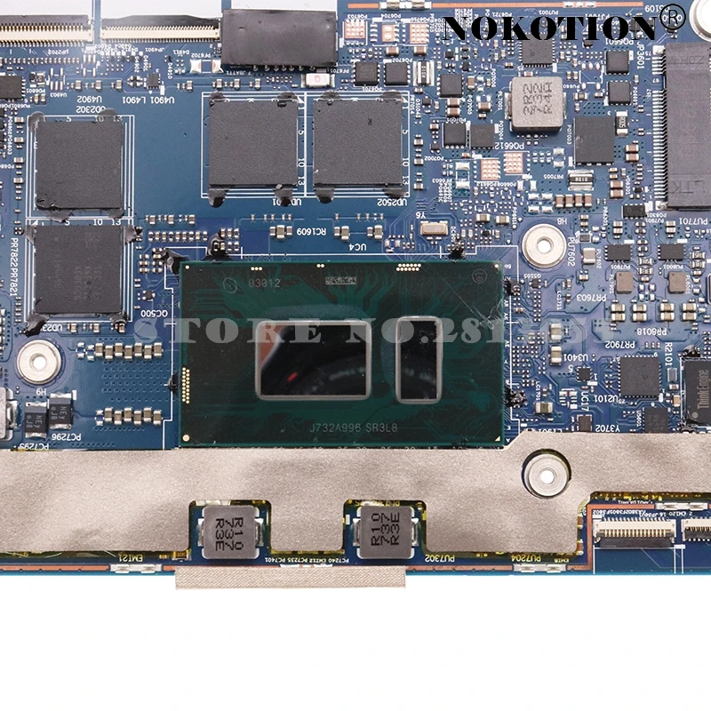 Nokotion 01AW881 01AW880 01AW879 DMX3A NM-B271 For lenovo ThinkPad X1 Tablet Evo Motherboard SR3L8 i7-8650U CPU UHD 620 8G RAM