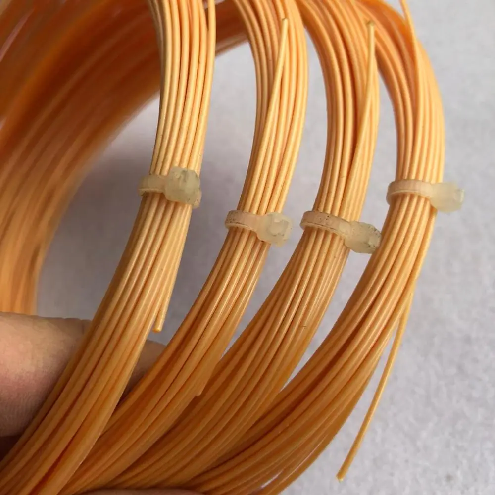 Cuerda de tenis de poliéster naranja, fuerte, 1,25mm, venta al por menor, 1 ud.