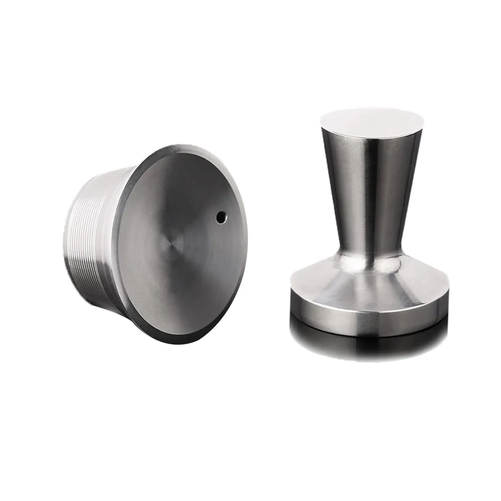 

2pcs Refillable Coffee Capsule Powder Hammer Kit Temperature Resistant Coffeemaker Machine Coffeeware Set