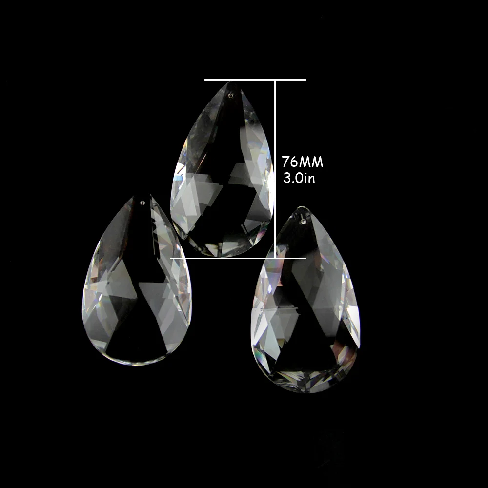 1 шт. большие размеры Suncatchers 76 мм 89 100 прозрачные детали для освещения подвески Feng