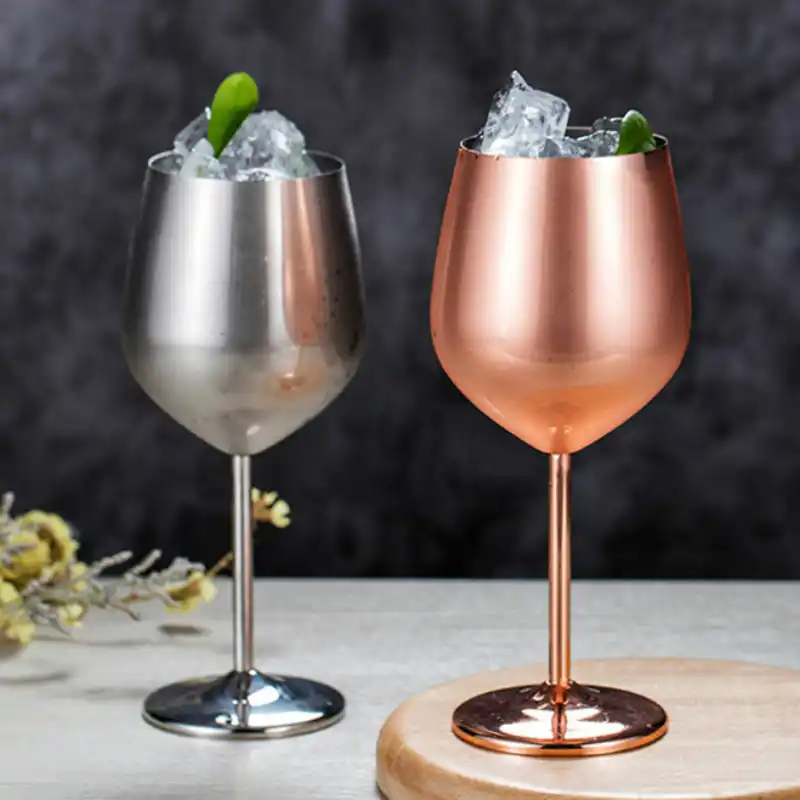 304 In Acciaio Inox Bicchiere Di Vino Rosso Da Cocktail Champagne Succo Di Calici Martini Tazza Di Partito Bar Utensili E Accessori Cucina Articoli E Attrezzature Per Acqua Caffe Te 530ml Bicchieri Da