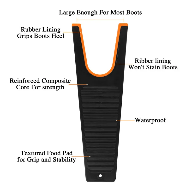 1 шт. 2 шт. Съемник ботинка съемник для ковбоя, болотные сапоги и сапоги для верховой езды с резиновой рукояткой инкрустация обувь для удаления оборудования