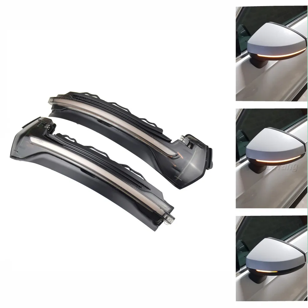 

2 pieces LED Dynamic Turn Signal Light Sequential Side Mirror Indicator Blinker For Audi A3 8V S3 RS3 2013 2014 2015 2016 2017