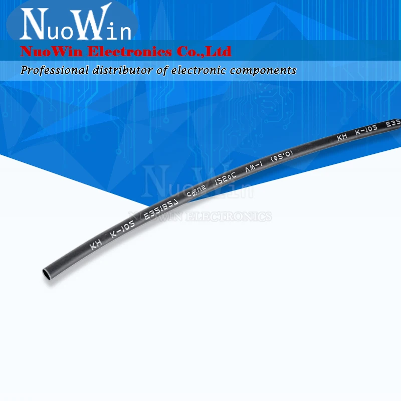 Heat Shrink Tubing 1 Meter Heat Shrink Tube Black 2:1 0.6mm 1mm 1.5mm 2mm 2.5mm 6mm 12mm 25mm 50mm 60mm Heatshrink Tubing Sleeving Wrap Wire