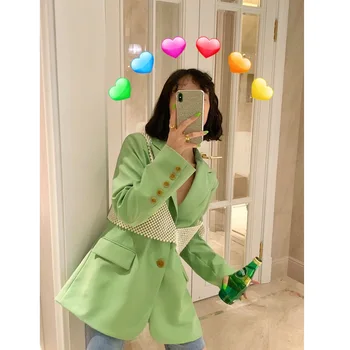 

Small blazer women's spring wear 2020 solid color fashion loose suit women blazer