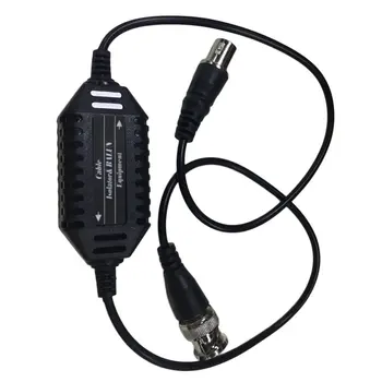 

Black Built in TVS for Surge Protection CCTV Balun Ground Loop Isolator Coaxial BNC Male to Female for Audio Video BZX-501