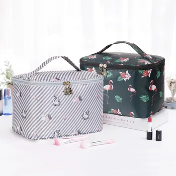 

INS Online Celebrity Makeup Bag Women's Portable Large-Capacity Travel Waterproof Portable GIRL'S's Heart Makeup Storage Box Bag