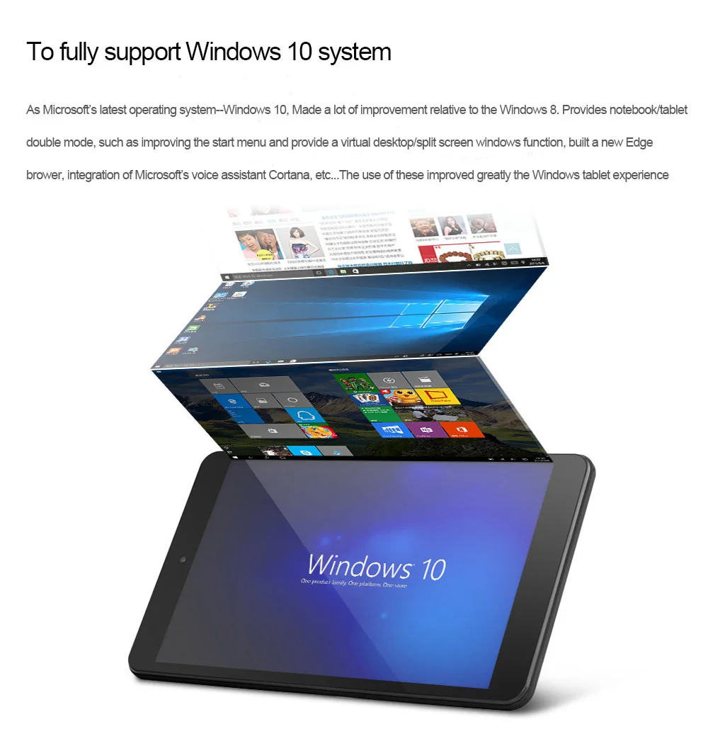 W2pro Windows 10 планшетный ПК 8 дюймов 1920 x 1200IPS Intel Cherry Trail Z8350 2 Гб ОЗУ 32 Гб ПЗУ двойная камера gps Мини ПК HDMI