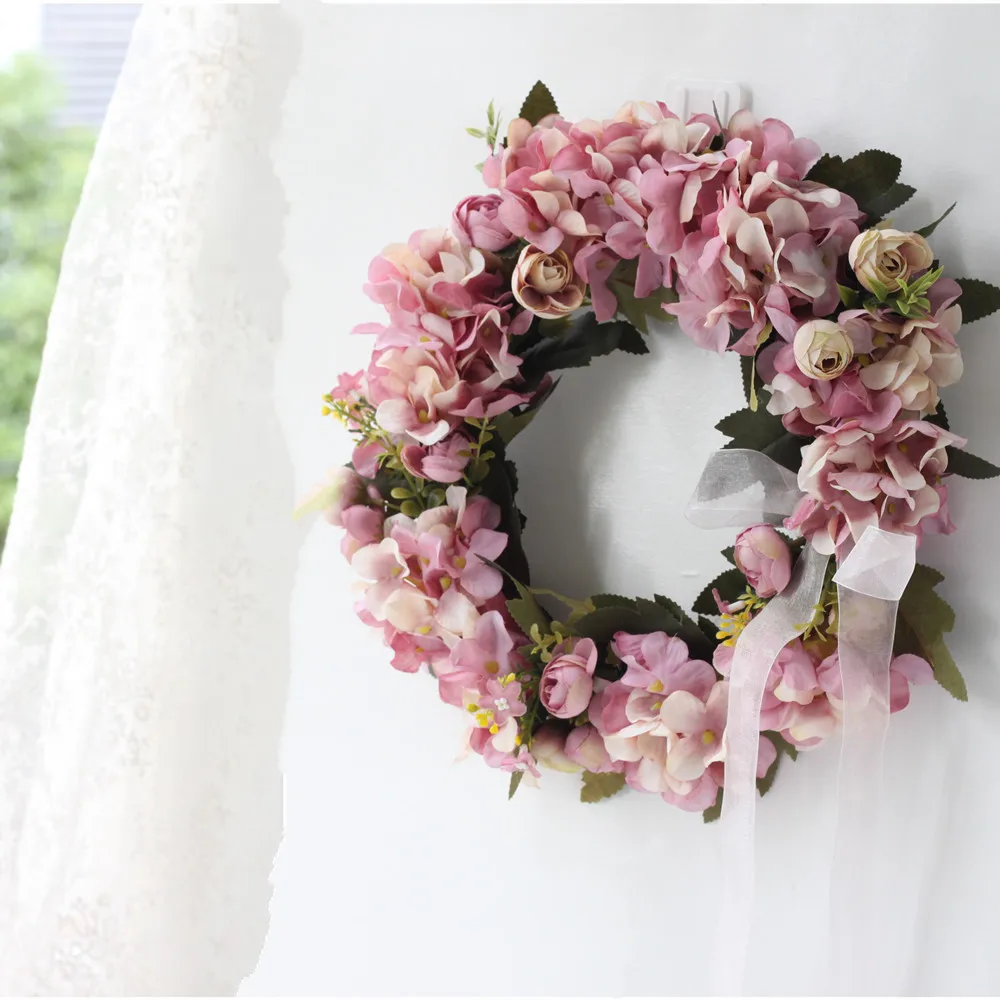 Silk Rose Artificial Flowers Wreaths Door Perfect Quality Garland For Wedding Home Party decoration | Дом и сад