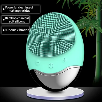 

Powered Facial Cleansing Devices USB Charging Silicone Washing Instrument Electric Face Cleaner Brush Facial Massage Relaxation