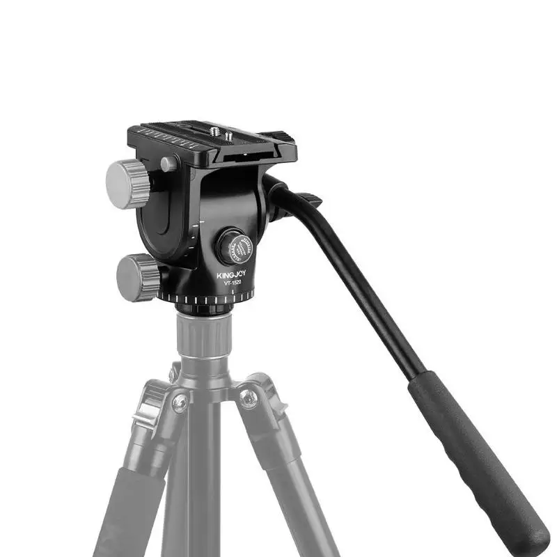 KINGJOY VT-1520 Портативный штатив для камеры с поворотной головкой гидравлическая амортизационная головка для монопода DSLR камеры универсальная