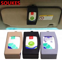 Автомобильный солнцезащитный козырек тканевый держатель для ванной комнаты Бумага органайзер для BMW E46 E90 E60 E36 F20 X5 Ford Focus 2 3 1 peugeot 206 307 308 Saab