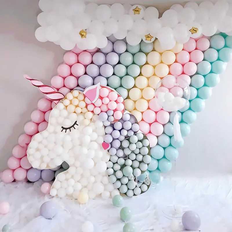 

100pcs 5'' Macaroon Latex Balloons Wedding Party Balloons Birthday Adult Party Decorations Kids Colorful Air Balls Balloon Arch