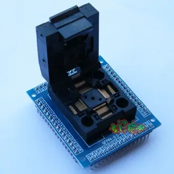 

QFP64 Test Socket STM32 TQFP64-0.5 LQFP64 Burning Socket 0.5m Programming Conversion