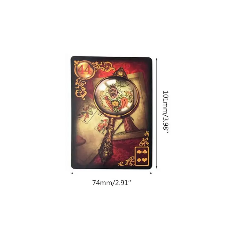 Позолоченные Reverie Lenormand Seer карты полный английский 47 Таро карты гадание Fate G99D