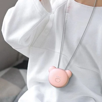 

Hot Air Purifier Necklace Mini Portable USB Air Cleaner Negative Ion Generator Low Noise Air Freshener (Ran Colors)