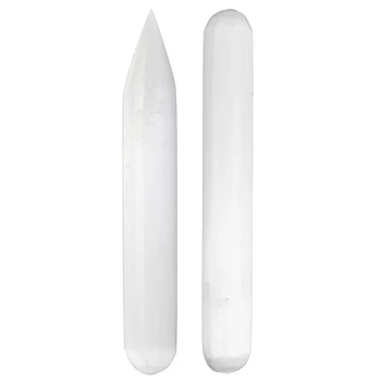 

15-18cm Natural Quartz Yoni Wands Gemstone Crafts Pleasure Wand Body Hand Massage Wood Magic Stone Ornament Gifts