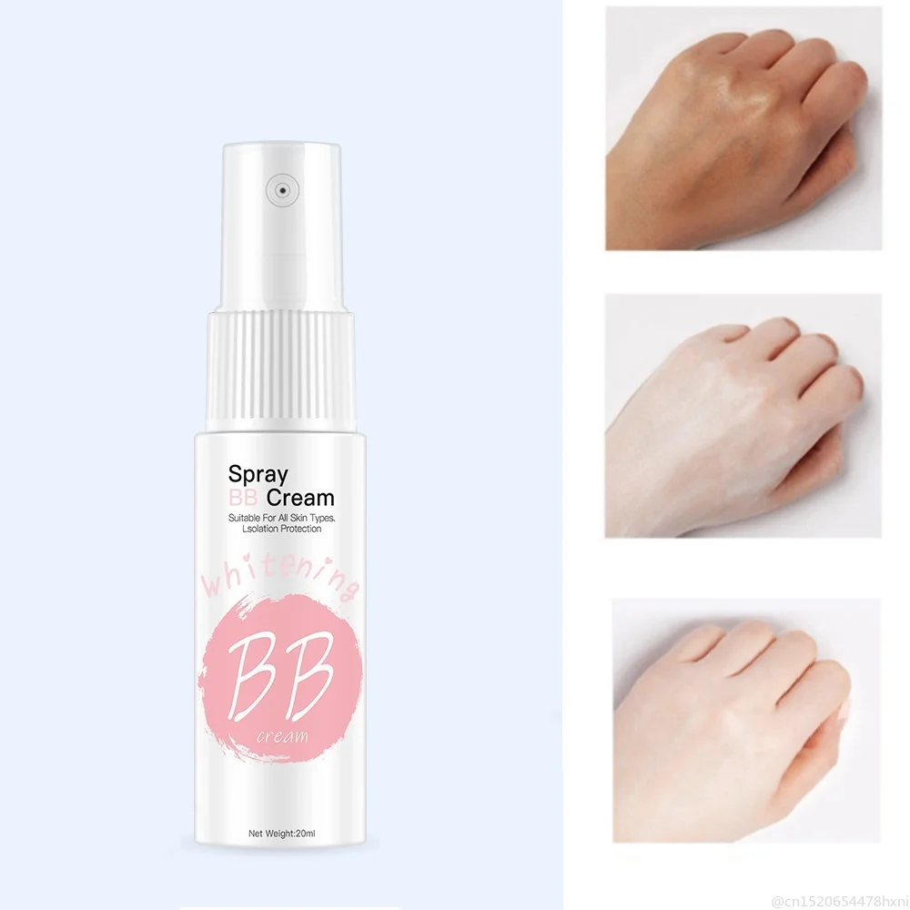 

20ml Portable Body Face Whitening Spray BB Cream Foundation Base Brighten Makeup Concealer Long Lasting Cosmetic Tool TSLM1