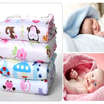 

Spring Autumn Newborn Baby Blue Star / Pink Beetle / Rose Red Owl / Car / Zoo Short Plush Cuddle Blanket