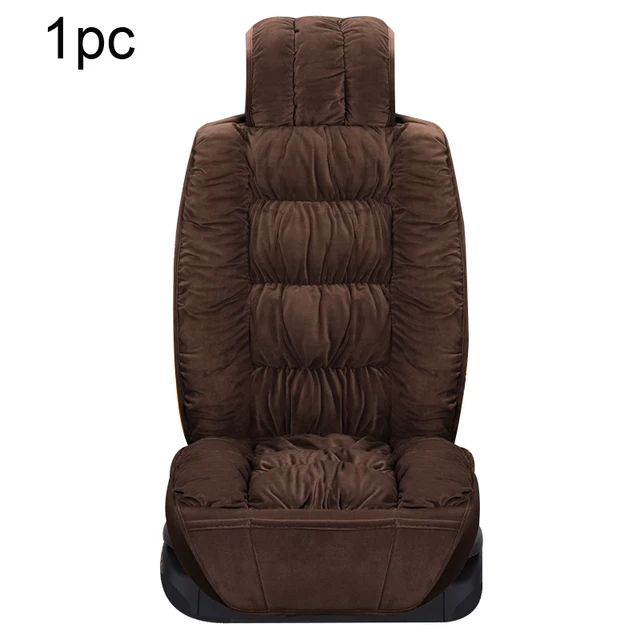 Universal Car Seat Cover Front Rear Plush Cushion Non Slip Winter Auto Protector Mat Pad Keep Warm Plush Seat Cushions Mats