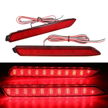 

Auto Brake Light 2Pcs Red Rear Reflector Lamp Lens For Lexus IS-F GX470
