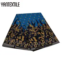 YANTEXTILE 6 ярдов Новое гарантировано натуральный воск принт африканская ткань Анкара полиэстер воск Tissu Африканский батик ткань для свадьбы
