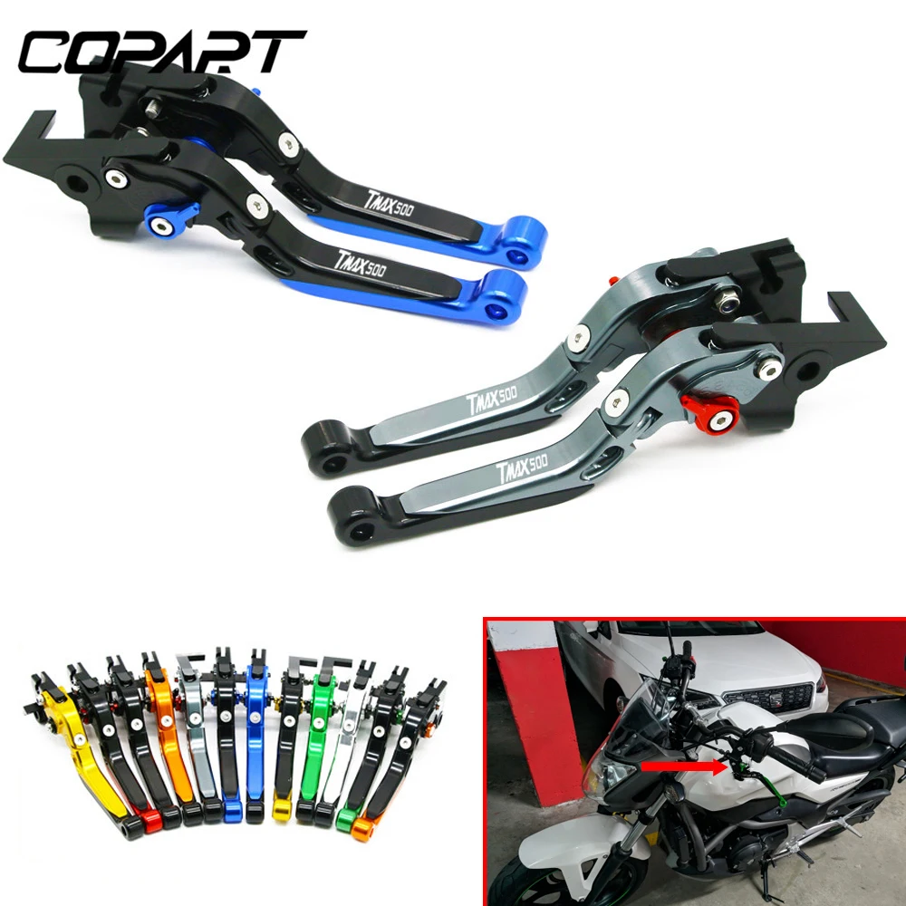 For Yamaha TMAX 500 TMAX500 T-MAX 2001-2018 7/8&quot22mm Motorcycle CNC Handlebar Grips Brake Clutch Levers Guard Protector | Автомобили и