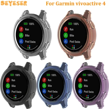 

for Garmin vivoactive 4 Clear TPU Protective Cover Watch Case replacement Accessories for Garmin Active Protective watch shell
