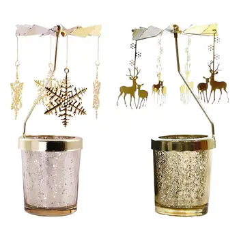 

2pcs Lightweight Decorative Reusable Durable Practical Candlestick Desktop Adornment Candle Holder Co-worker Family Friends