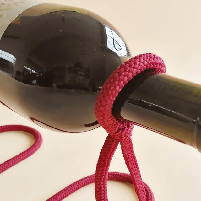 Creative Suspended Rope Wine Rack Serpentine Snake Bracket Wine Bottle Holder Bar Cabinet Display Stand Shelf Gifts Home Decor 6