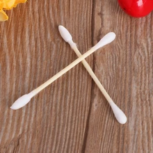 100 шт. Косметический Макияж ватные палочки двойной головкой уха бутоны Чистящие Инструменты R3MF