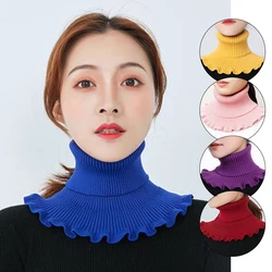 Women Ladies Fake False Lapel Half High Collar Style Blouse Detachable Removable Collar Unisex Men Women Accessories Neck Decor