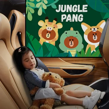 

2pcs/4pcs Universal Car Cartoon Magnetic Car Cover Sun Shade Curtain Window Sun Visor Protector for Baby Children Strong Shading