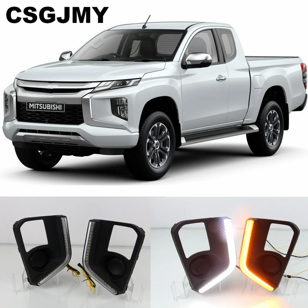 2 предмета в комплекте для Mitsubishi Triton L200 2019 2020 LED DRL Габаритные огни Противотуманные