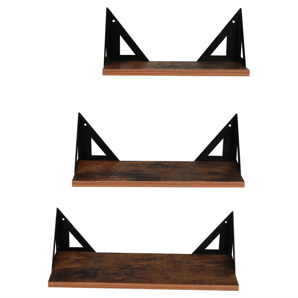 Set of 3 Wall Shelf, Floating Shelves for Wall Decor, 16.5/14.2/11.4 Long  Rustic Wood Bedroom Shelves for Bathroom Decor, Bedroom, Living Room and