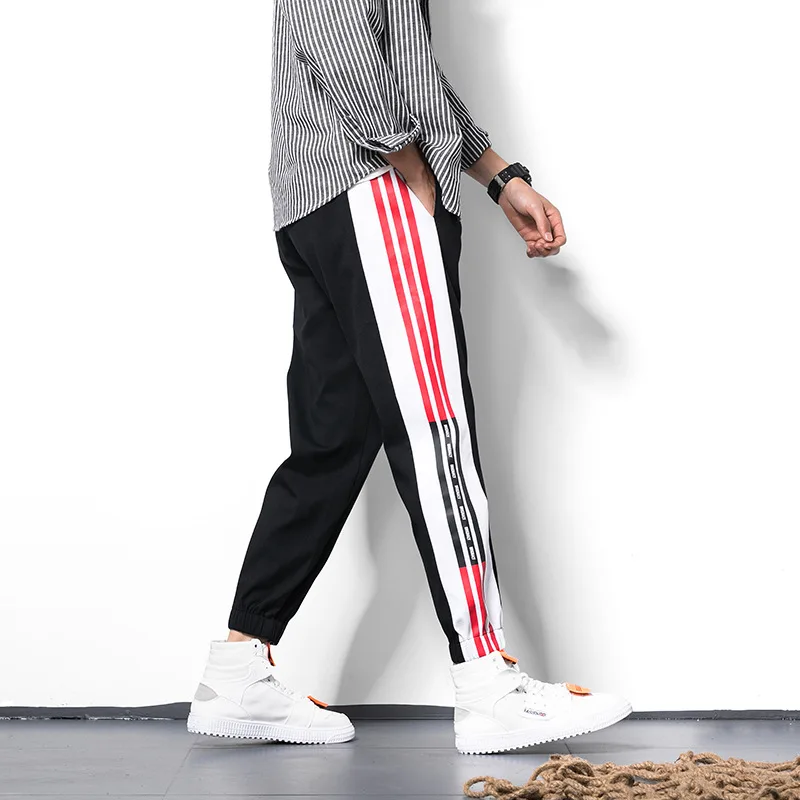 

2019 New Style Casual Pants Athletic Pants Korean-style Fashion Pants Knitted Pants Household Slim Models Youth Sweatpants