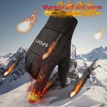 

Home&Nest Men Gloves Driving Keep Warm Point Finger Windproof Winter Sprot Screen Gloves Outdoor Bike Mittens Winter Warm Glove