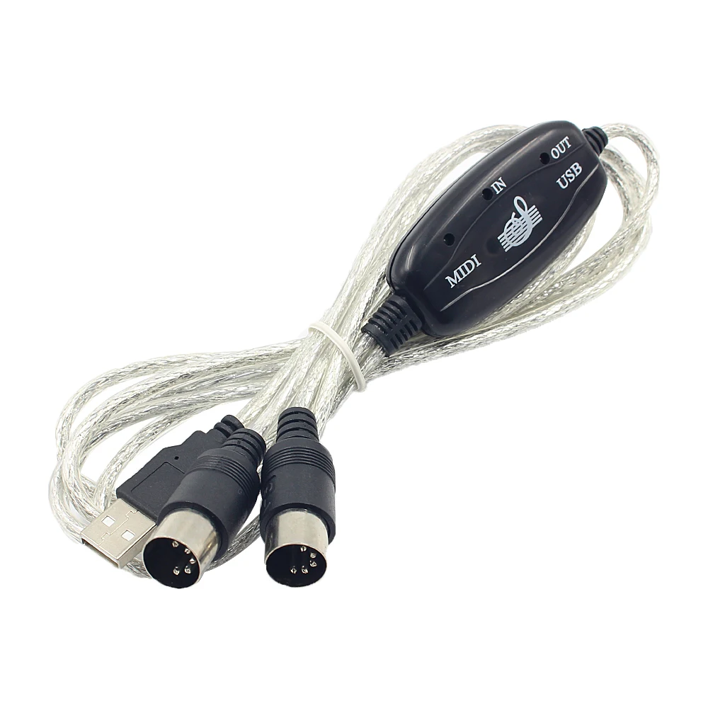 Черный USB к MIDI интерфейс музыкальный инструмент кабель 16 MIDI входные каналы кабель MIDI электрические части инструмента для домашней студии