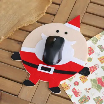 

Christmas Santa Claus Elk Snowman Non-woven Mouse Mice Pad Mat Cushion Xmas Keyboards Mouse Pads