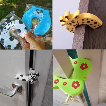 

5pcs Baby nesting toys Safety Guard Proofing Door Stoppers Finger Safety Guard cute animal Lock Safety Guard baby Protection Toy