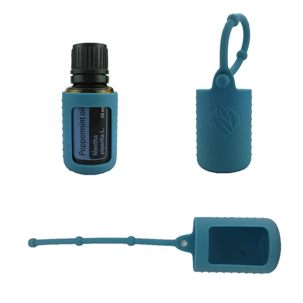 30 шт./компл. силиконовые Doterra эфирное масло чехол для iPhone 5/10/15 мл бутылка протектор чехол защитную крышку Защитный Чехол Организатор
