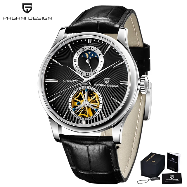 PAGANI DESIGN Top Marke Herrenuhr Mode Tourbillon Automatik Mechanische Uhr Herren Edelstahl Wasserdichte Uhr Relogio Masculino 