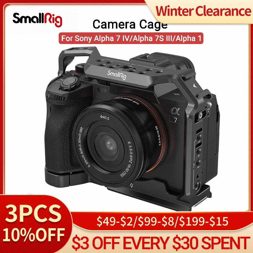 Клетка для камеры SmallRig Full Dslr Sony A7 IV a7m4 Alpha 7 IV/Alpha 7S III/Alpha 1 с несколькими вариантами