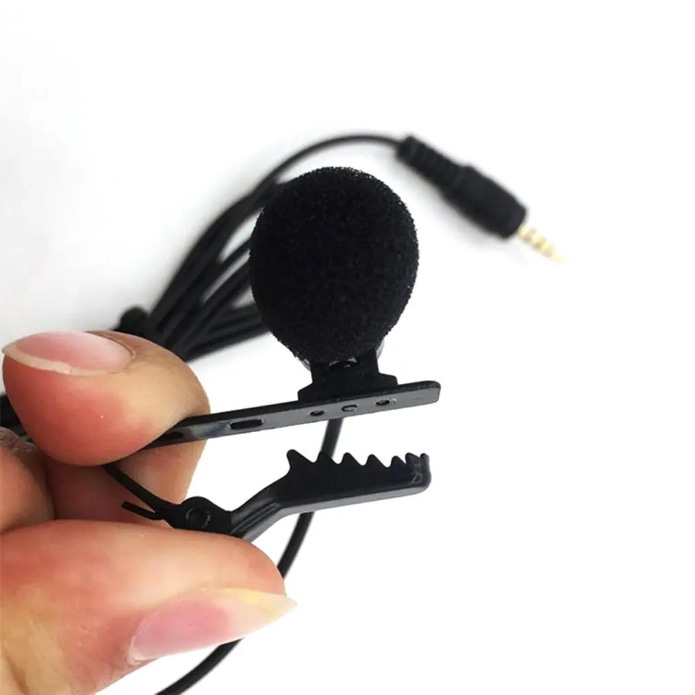 3.5 Mm Microphone Clip Tie Collar For Mobile Phone Speaking In Lecture Bracket Clip Vocal Audio Lapel Microphone